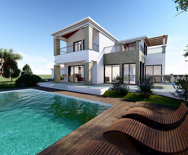 Villa in Pafos mit 300 m² Hausfläche und 18600 m² Grundstück